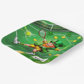 Tennis zum St. Patrick's Day Pappteller (Gewinkelt)