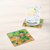 Tennis zum St. Patrick's Day Rechteckiger Pappuntersetzer (Vor Ort)