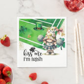 Tennis zum St. Patrick's Day Serviette (Beispiel)