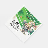 Tennis zum St. Patrick's Day Serviette (Ecke)