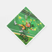 Tennis zum St. Patrick's Day Serviette (Ecke)