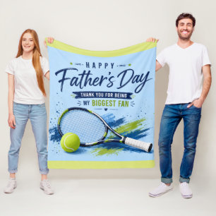 Tennis zum Vatertag für Papa Fleecedecke