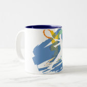 TENNIS ZWEIFARBIGE TASSE (Vorderseite Links)