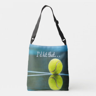 Tennisball, auf den ich dieses lustige Geschenk tr Tragetaschen Mit Langen Trägern