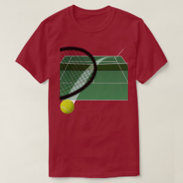 Tennisball auf einem Tennisplatz T-Shirt