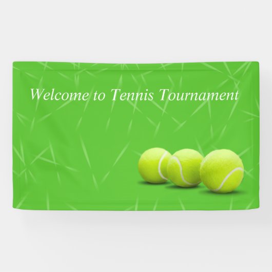 Tennisball auf Willkommensbanner Banner (Horizontal)