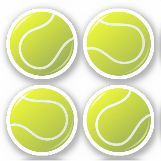 Tennisball-Aufkleber Aufkleber (Vorderseite)