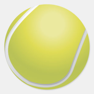 Tennisball-Aufkleber Runder Aufkleber