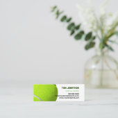 Tennisball beruflich mini visitenkarte (Stehend Vorderseite)