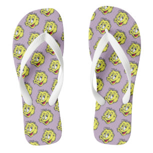 Tennisball Cartoon Kust. BG Flip Flops Badesandalen