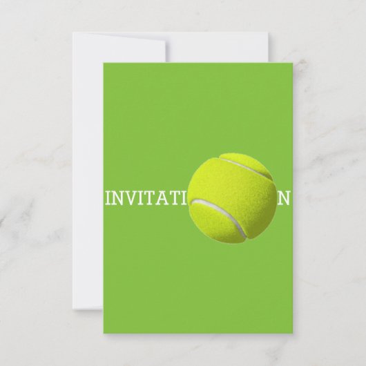 Tennisball Custom 12,7 cm x 8,9 cm Einladungen (Vorderseite)