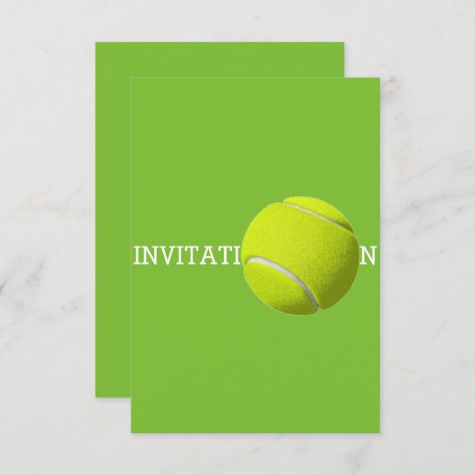 Tennisball Custom 12,7 cm x 8,9 cm Einladungen (Vorne/Hinten)