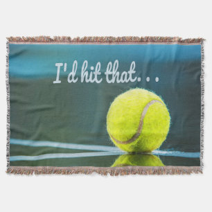 Tennisball, den ich dieses lustige Geschenk schlag Decke