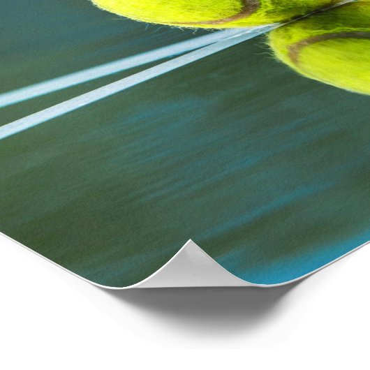 Tennisball, den ich dieses lustige Geschenk schlag Poster (Ecke)