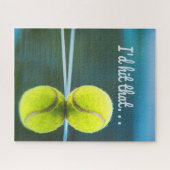 Tennisball, den ich dieses lustige Geschenk schlag Puzzle (Horizontal)