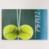 Tennisball, den ich dieses lustige Geschenk schlag Puzzle (Horizontal)