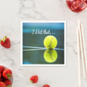 Tennisball, den ich dieses lustige Geschenk schlag Serviette (Beispiel)