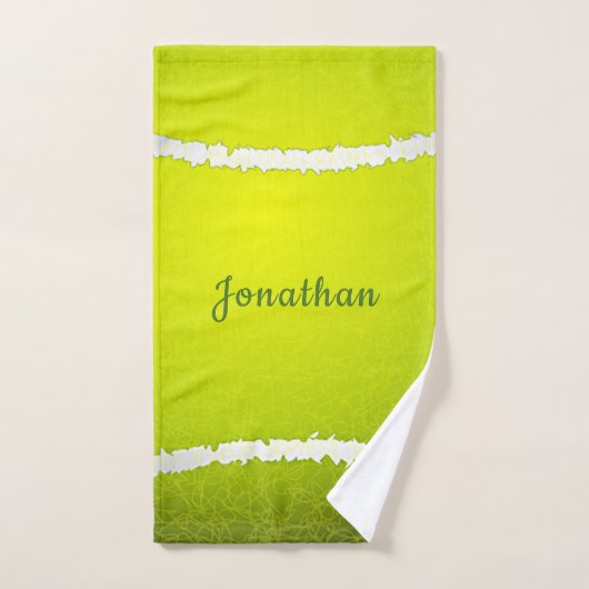 Tennisball Design Badetuch Set (Handtuch)