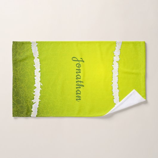 Tennisball Design Badetuch Set (Handtuch)