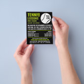 Tennisball-Design, Tennisunterricht/Klassenwerbung Flyer (Gruppe)