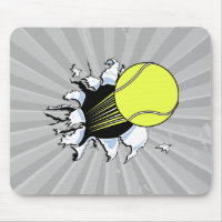 Tennisball durchbricht