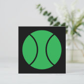 Tennisball Einladung (Stehend Vorderseite)