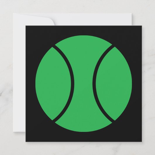 Tennisball Einladung (Vorderseite)