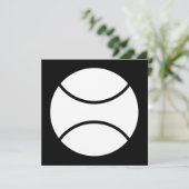 Tennisball Einladung (Stehend Vorderseite)
