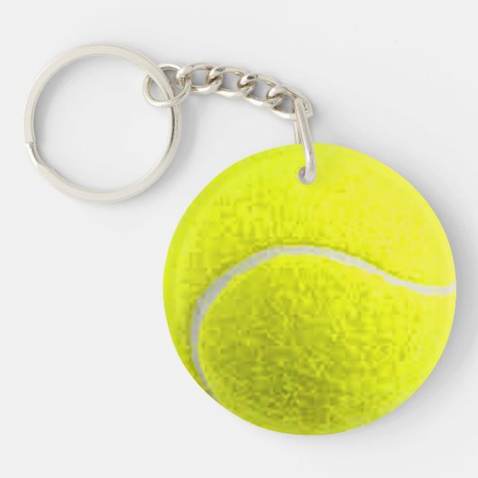 "Tennisball" Entwurfsgeschenke und -produkte Schlüsselanhänger (Vorderseite)