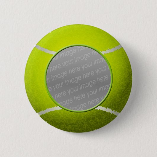 Tennisball-Foto Button (Vorderseite)