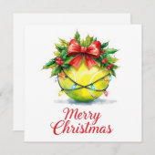 Tennisball Frohe Weihnachten Urlaub (Vorne/Hinten)