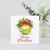 Tennisball Frohe Weihnachten Urlaub (Stehend Vorderseite)