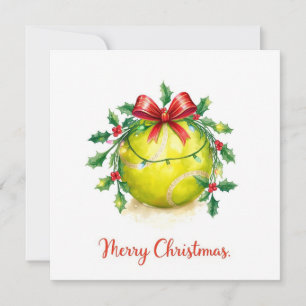 Tennisball Frohe Weihnachten Urlaub