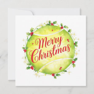 Tennisball Frohe Weihnachten Urlaub 