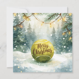 Tennisball Frohe Weihnachten Urlaub