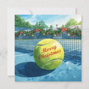Tennisball Frohe Weihnachten Urlaub