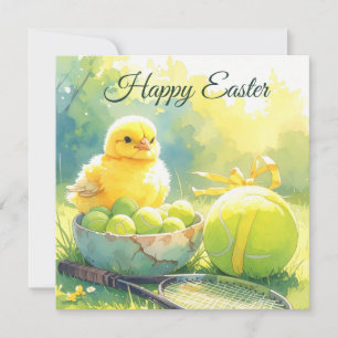 Tennisball für Ostern in Eierschale Feiertagskarte