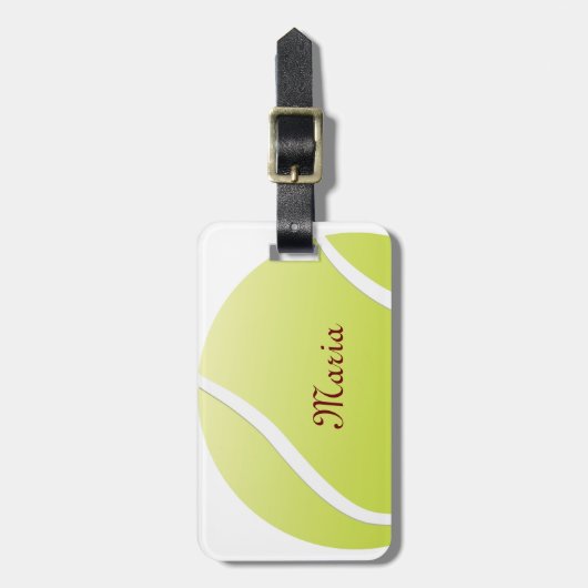 Tennisball Gepäckanhänger (Vorderseite vertikal)
