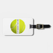 Tennisball-Gepäckanhänger Gepäckanhänger (Vorderseite horizontal)