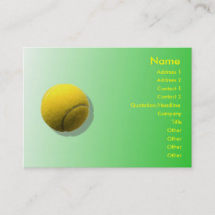 Tennisball-Geschäftskarte Visitenkarte