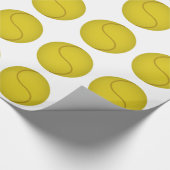Tennisball Geschenkpapier (Ecke)