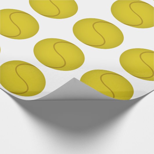 Tennisball Geschenkpapier (Ecke)