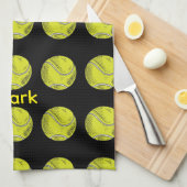 Tennisball geschirrtuch (Viertel Falte)