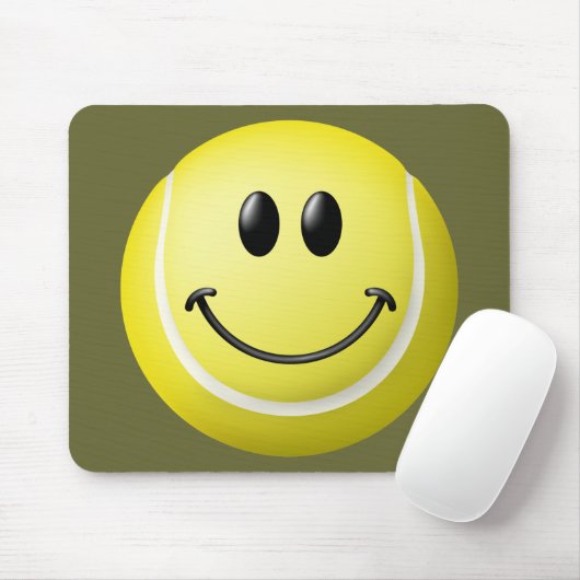 Tennisball-Gesicht Mousepad (Mit Mouse)