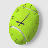 Tennisball Große Wanduhr (Winkel)
