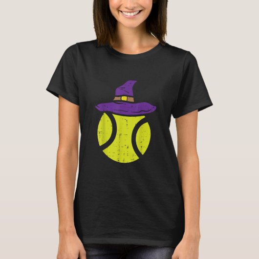 Tennisball-Hexe mit lustigem Halbjahr 2020 Sport T-Shirt (Vorderseite)