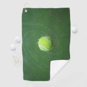 Tennisball in der Luft Poster Design Golf Handtüch Golfhandtuch (Insitu)