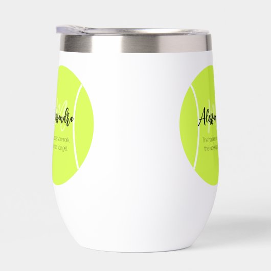 Tennisball individuelle Name & Text (Rechts)