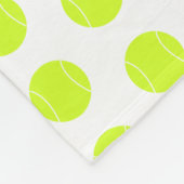 Tennisball individuelle Name & Text Fleecedecke (Ecke)