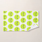 Tennisball individuelle Name & Text Handtuch (Handtuch)